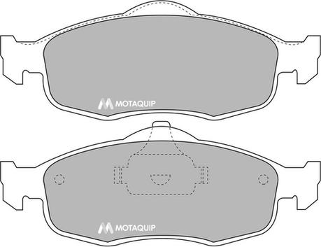 Motaquip LVXL662 - Тормозные колодки, дисковые, комплект autospares.lv