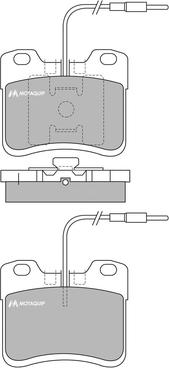 Motaquip LVXL667 - Тормозные колодки, дисковые, комплект autospares.lv