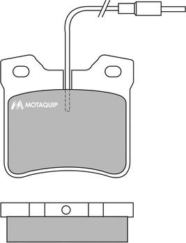 Motaquip LVXL601 - Тормозные колодки, дисковые, комплект autospares.lv