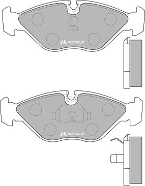 Motaquip LVXL689 - Тормозные колодки, дисковые, комплект autospares.lv