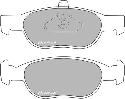 Motaquip LVXL683 - Тормозные колодки, дисковые, комплект autospares.lv