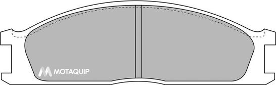 Motaquip LVXL687 - Тормозные колодки, дисковые, комплект autospares.lv