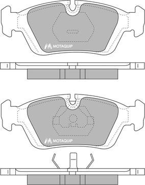 Motaquip LVXL634 - Тормозные колодки, дисковые, комплект autospares.lv