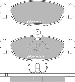 Motaquip LVXL636 - Тормозные колодки, дисковые, комплект autospares.lv