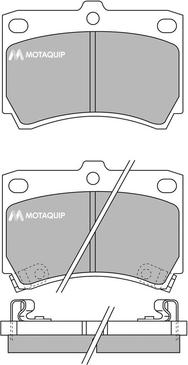 Motaquip LVXL629 - Тормозные колодки, дисковые, комплект autospares.lv