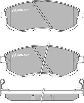 Motaquip LVXL622 - Тормозные колодки, дисковые, комплект autospares.lv