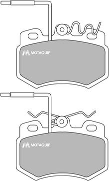 Motaquip LVXL677 - Тормозные колодки, дисковые, комплект autospares.lv