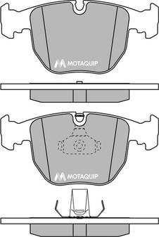 Motaquip LVXL199 - Тормозные колодки, дисковые, комплект autospares.lv