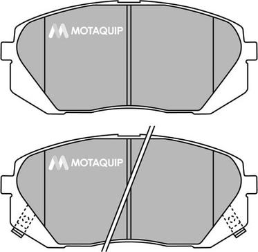 Motaquip LVXL1452 - Тормозные колодки, дисковые, комплект autospares.lv