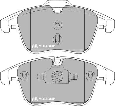 Motaquip LVXL1400 - Тормозные колодки, дисковые, комплект autospares.lv