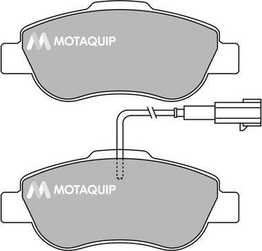 Motaquip LVXL1410 - Тормозные колодки, дисковые, комплект autospares.lv