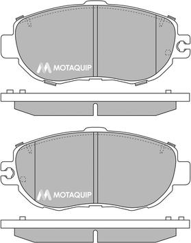 Motaquip LVXL141 - Тормозные колодки, дисковые, комплект autospares.lv