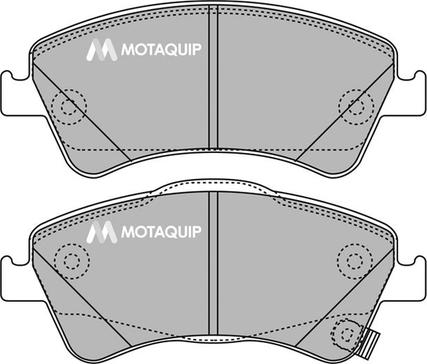 Motaquip LVXL1432 - Тормозные колодки, дисковые, комплект autospares.lv