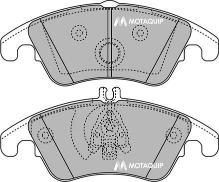 Motaquip LVXL1424 - Тормозные колодки, дисковые, комплект autospares.lv