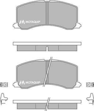 Motaquip LVXL156 - Тормозные колодки, дисковые, комплект autospares.lv