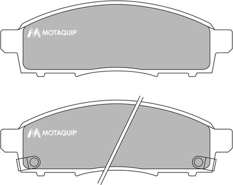 Motaquip LVXL1695 - Тормозные колодки, дисковые, комплект autospares.lv