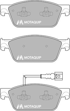 Motaquip LVXL1696 - Тормозные колодки, дисковые, комплект autospares.lv