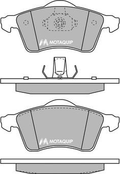 Motaquip LVXL165 - Тормозные колодки, дисковые, комплект autospares.lv