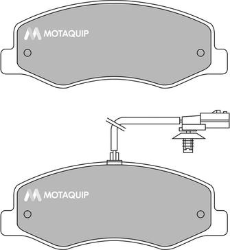 Motaquip LVXL1637 - Тормозные колодки, дисковые, комплект autospares.lv