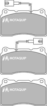 Motaquip LVXL1675 - Тормозные колодки, дисковые, комплект autospares.lv