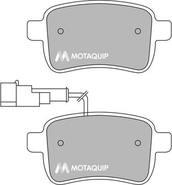 Motaquip LVXL1676 - Тормозные колодки, дисковые, комплект autospares.lv