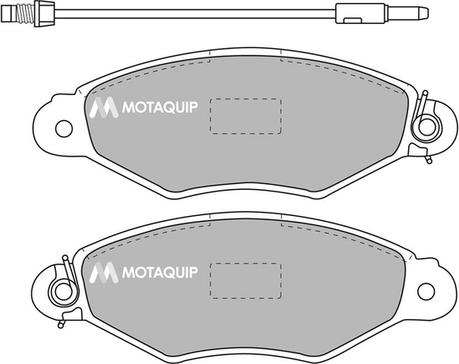 Motaquip LVXL1094 - Тормозные колодки, дисковые, комплект autospares.lv