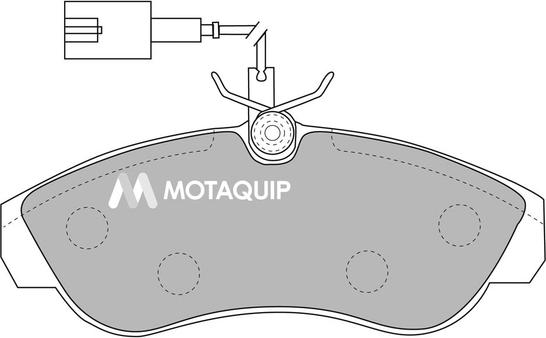 Motaquip LVXL1090 - Тормозные колодки, дисковые, комплект autospares.lv