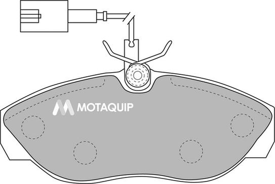 Motaquip LVXL1091 - Тормозные колодки, дисковые, комплект autospares.lv