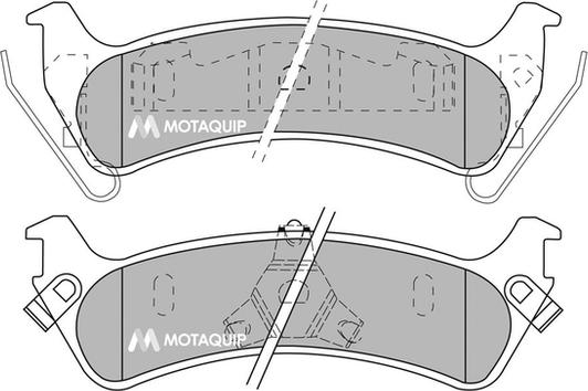 Motaquip LVXL1042 - Тормозные колодки, дисковые, комплект autospares.lv