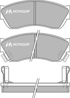 Motaquip LVXL106 - Тормозные колодки, дисковые, комплект autospares.lv