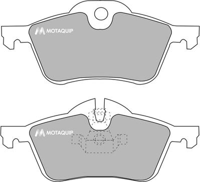 Motaquip LVXL1002 - Тормозные колодки, дисковые, комплект autospares.lv