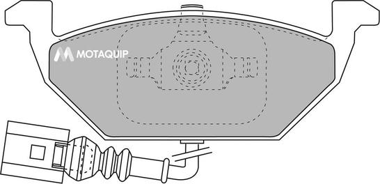 Motaquip LVXL1015 - Тормозные колодки, дисковые, комплект autospares.lv