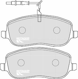 Motaquip LVXL1087 - Тормозные колодки, дисковые, комплект autospares.lv