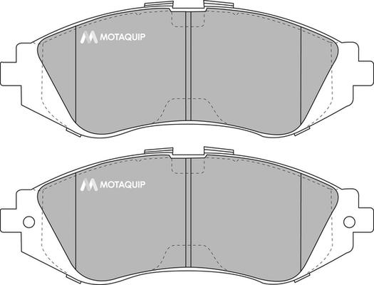 Motaquip LVXL1036 - Тормозные колодки, дисковые, комплект autospares.lv