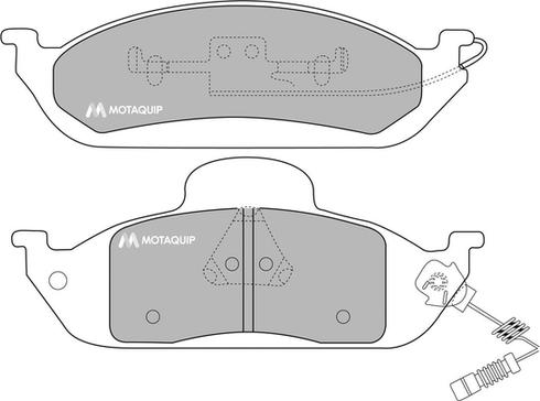 Motaquip LVXL1074 - Тормозные колодки, дисковые, комплект autospares.lv