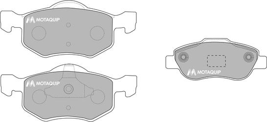 Motaquip LVXL1148 - Тормозные колодки, дисковые, комплект autospares.lv