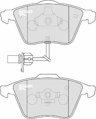 Motaquip LVXL1165 - Тормозные колодки, дисковые, комплект autospares.lv