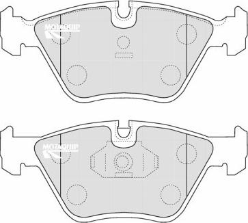 Motaquip LVXL1166 - Тормозные колодки, дисковые, комплект autospares.lv