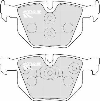 Motaquip LVXL1167 - Тормозные колодки, дисковые, комплект autospares.lv