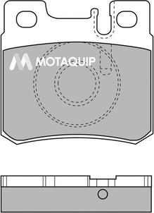 Motaquip LVXL110 - Тормозные колодки, дисковые, комплект autospares.lv