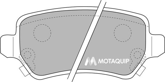 Motaquip LVXL1117 - Тормозные колодки, дисковые, комплект autospares.lv