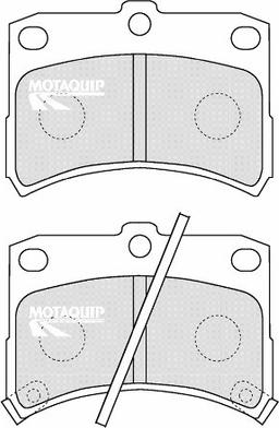 Motaquip LVXL1180 - Тормозные колодки, дисковые, комплект autospares.lv