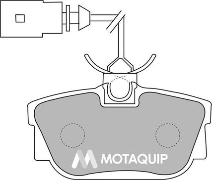 Motaquip LVXL1134 - Тормозные колодки, дисковые, комплект autospares.lv