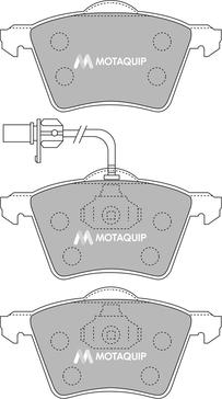 Motaquip LVXL1130 - Тормозные колодки, дисковые, комплект autospares.lv