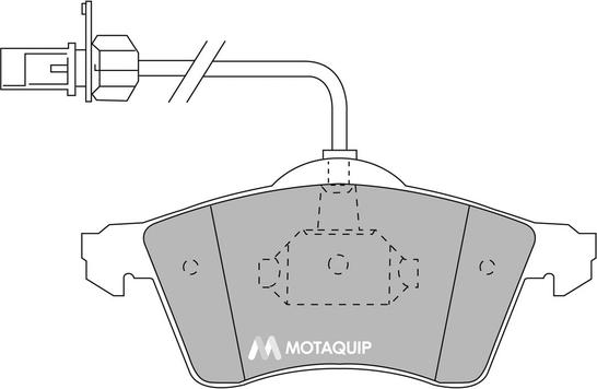 Motaquip LVXL1129 - Тормозные колодки, дисковые, комплект autospares.lv