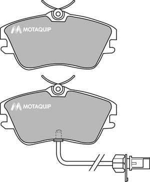 Motaquip LVXL1128 - Тормозные колодки, дисковые, комплект autospares.lv