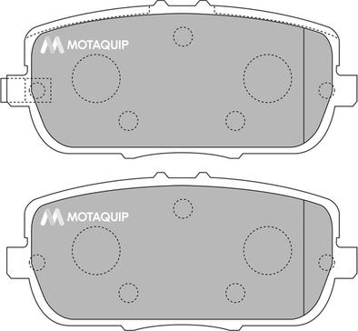 Motaquip LVXL1174 - Тормозные колодки, дисковые, комплект autospares.lv