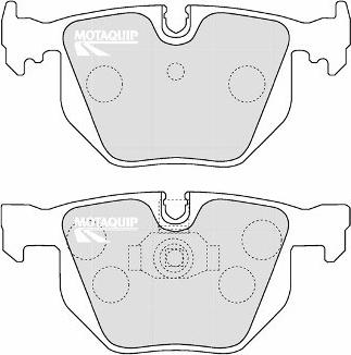 Motaquip LVXL1176 - Тормозные колодки, дисковые, комплект autospares.lv