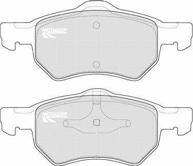 Motaquip LVXL1178 - Тормозные колодки, дисковые, комплект autospares.lv