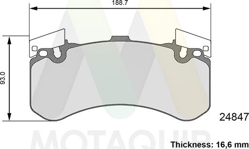 Motaquip LVXL1811 - Тормозные колодки, дисковые, комплект autospares.lv